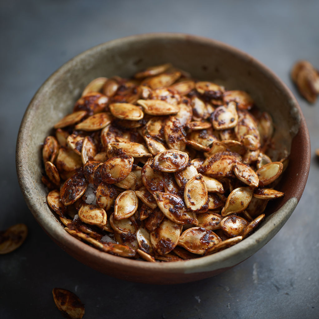 Sweet Roasted Pumpkin Seeds recipe