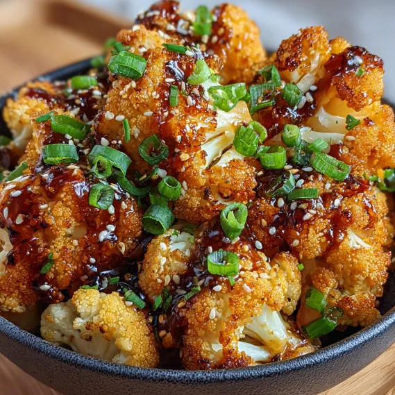 Sweet Spicy Baked Cauliflower recipe
