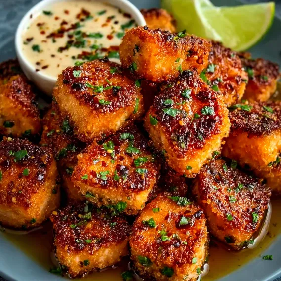 Sweet and Spicy Crispy Salmon recipe