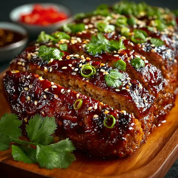 Sweet Spicy Korean BBQ Meatloaf recipe