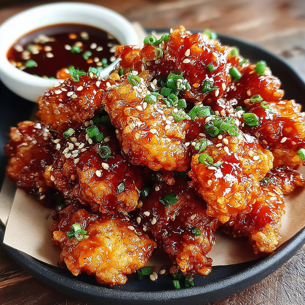 Sweet Spicy Korean Fried Chicken recipe