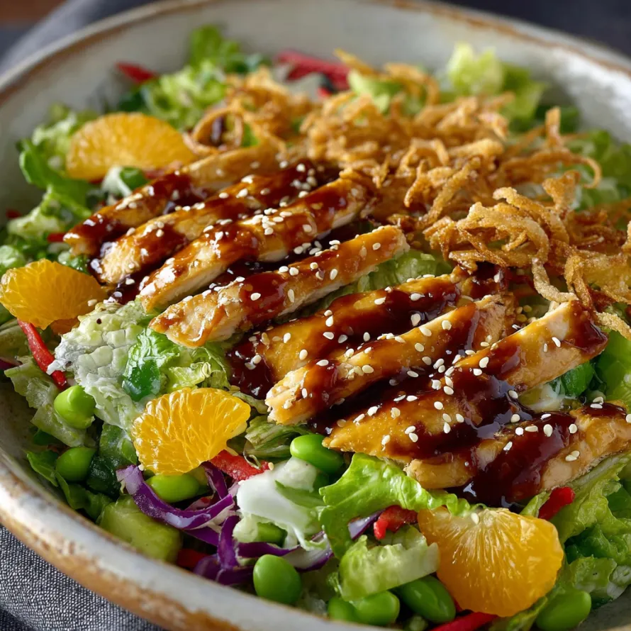 Teriyaki Chicken Mandarin Salad recipe