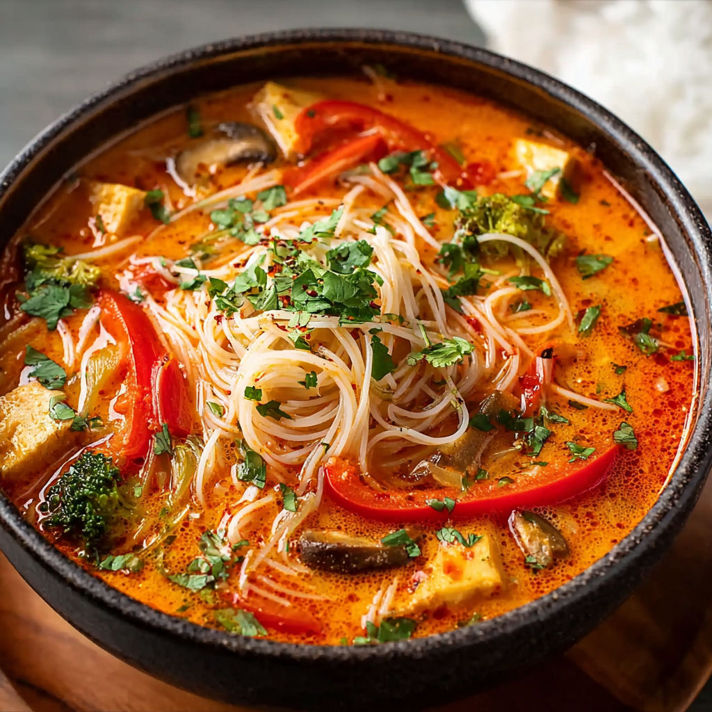 Thai Red Curry Noodles recipe