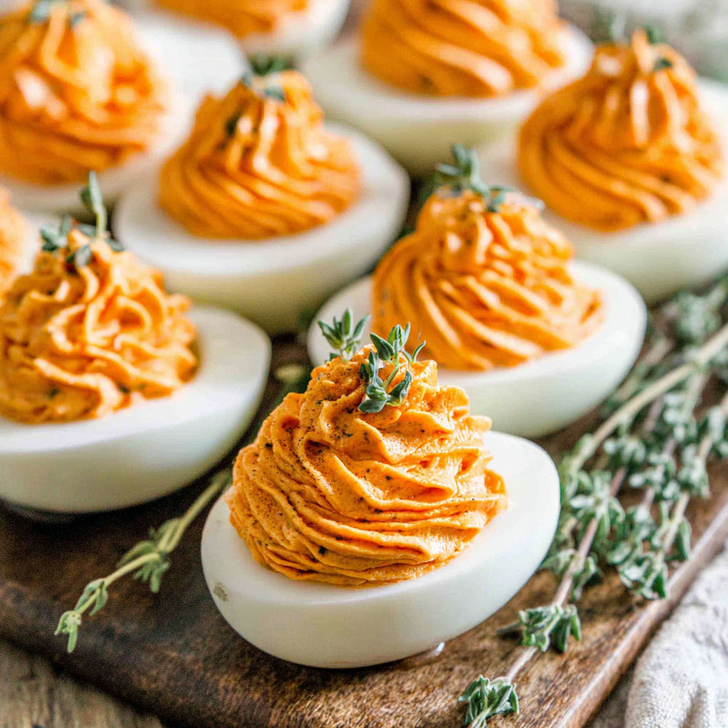 Thanksgiving Deviled Eggs Fall recipe