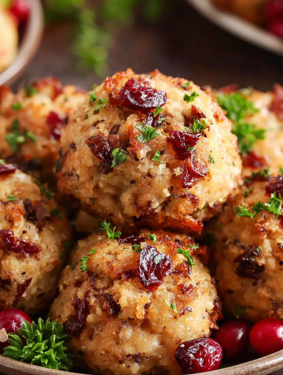 thanksgiving stuffing balls recipe