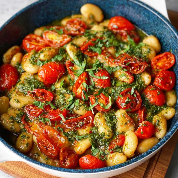 Tomato Basil Butter Beans recipe