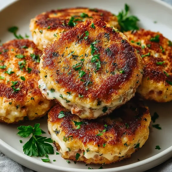 Tuna Melt Cheddar Patties recipe