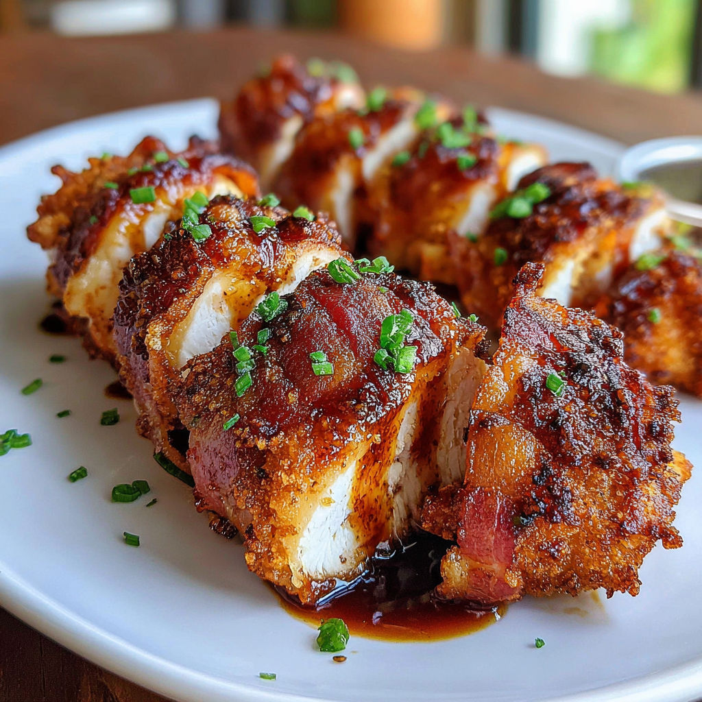 Turkey Bacon-Wrapped Chicken Tenders recipe