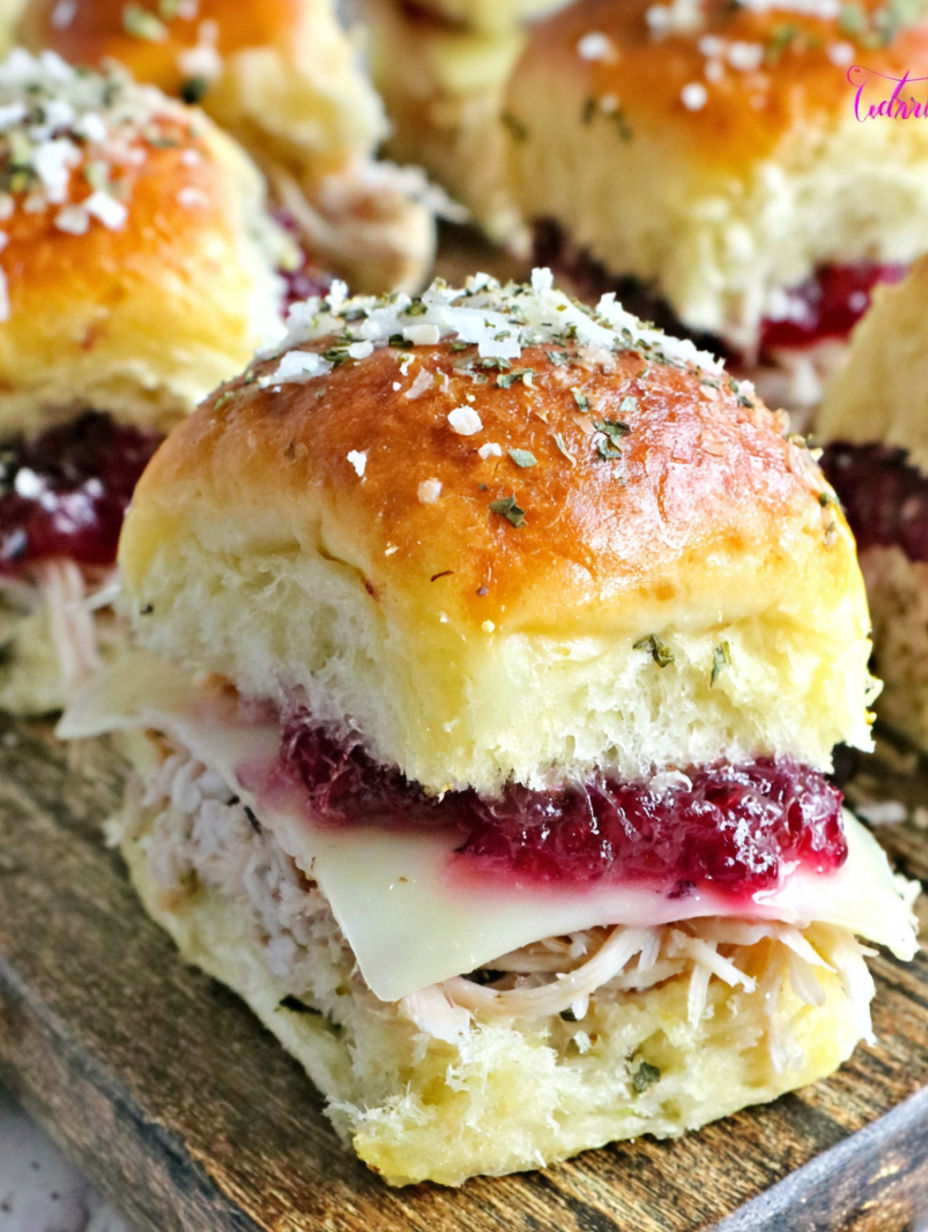 Turkey Cranberry Sliders Hawaiian recipe