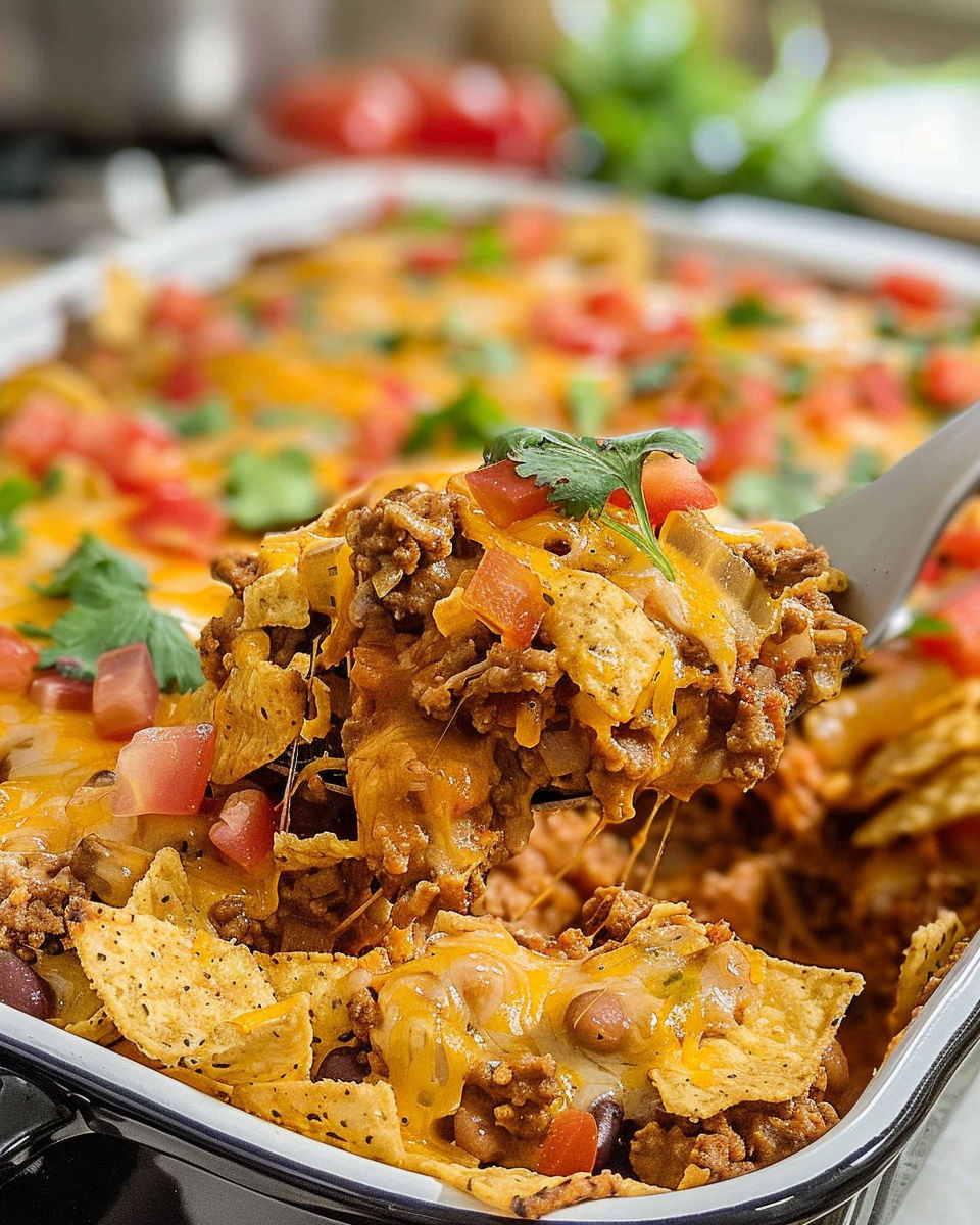 Walking Taco Casserole Bake recipe