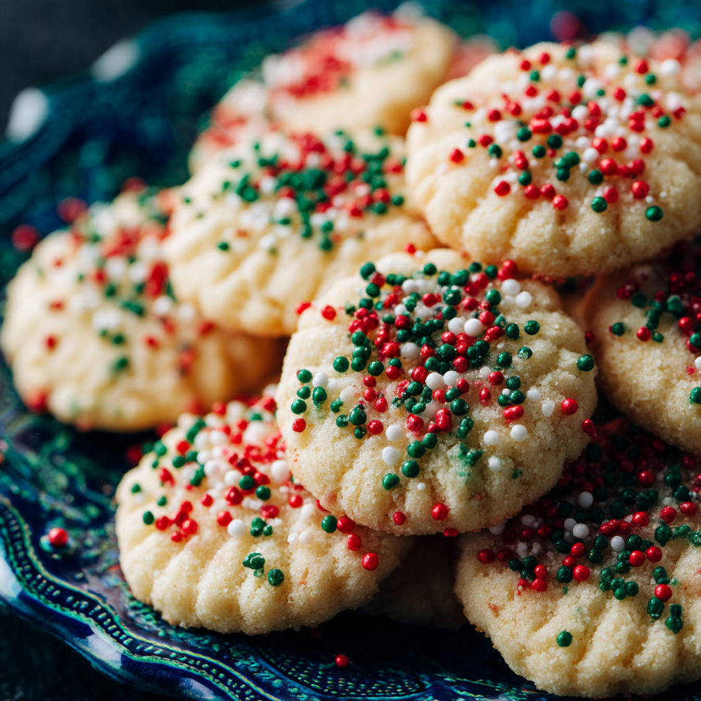 Whipped Shortbread Christmas Cookies recipe