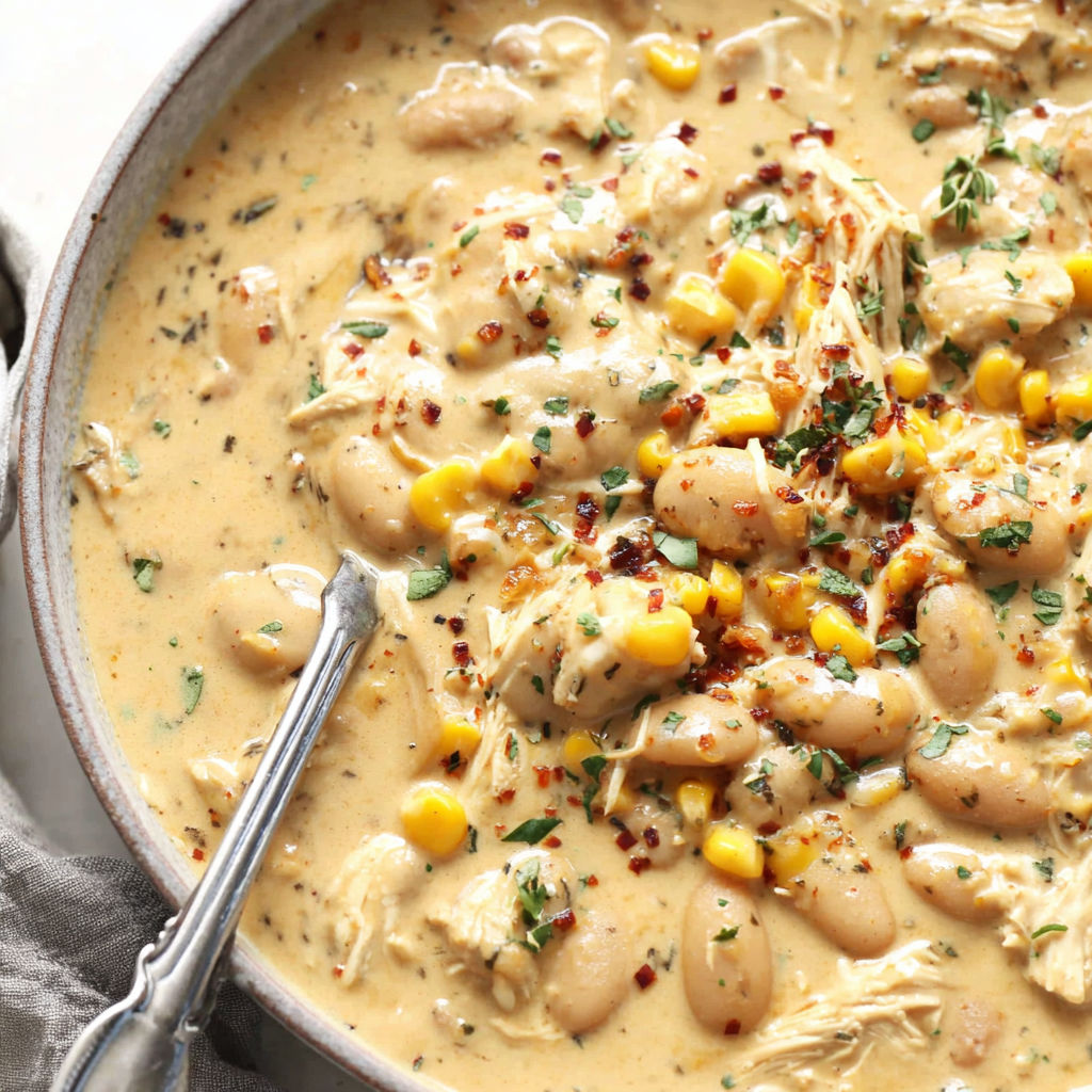 White Chicken Chili Bowl recipe