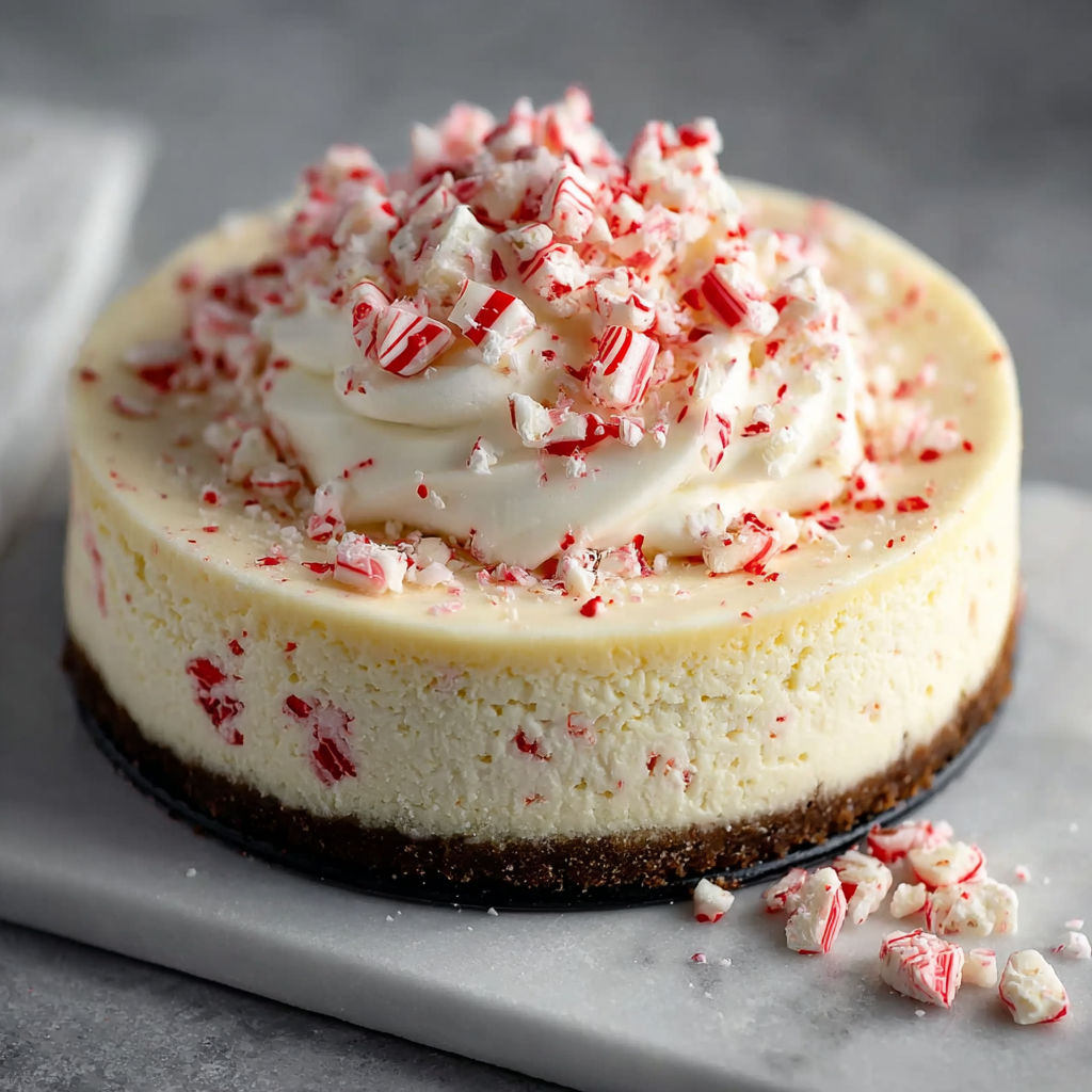 White Chocolate Peppermint Cheesecake recipe