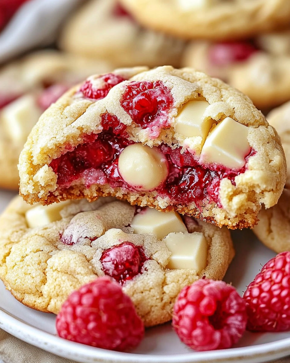 White Chocolate Raspberry Cookies recipe