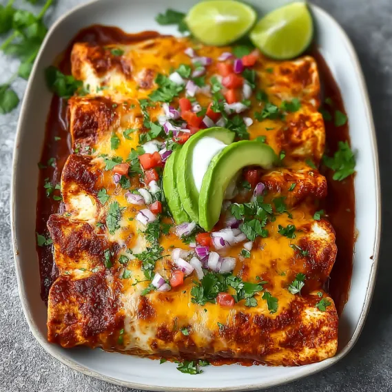 Flavorful Whole30 Chicken Enchiladas recipe