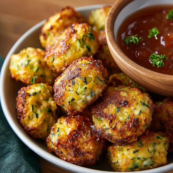Zucchini Cheddar Baked Tots recipe