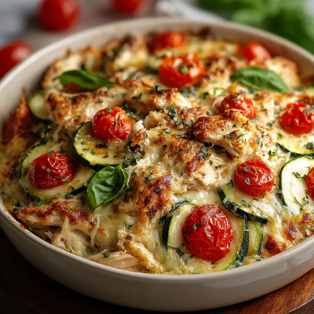 Zucchini & Chicken Bake recipe